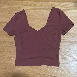 Lululemon - Smoky Red Align top, Size ~4/Small
